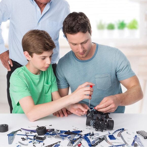 New Meccano 25 in 1Models Motorized Supercar STEAM Building Kit with LED Light - Picture 7 of 15